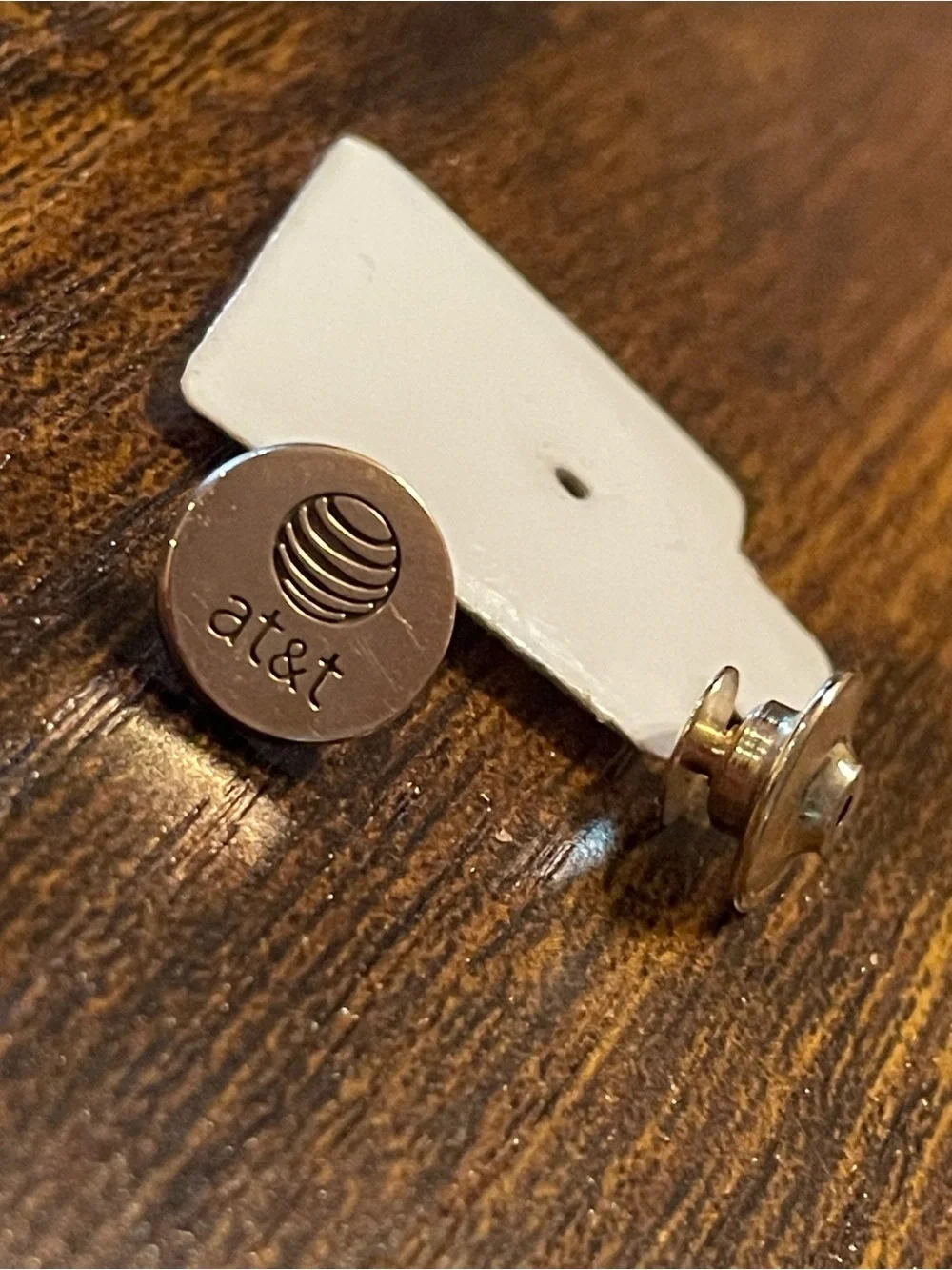 Vintage AT&T 10K Gold Filled Lapel Tie Tack Employee Logo